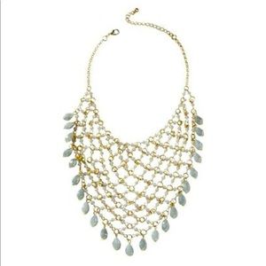 Anthropologie Net Bib Gold Necklace NWT